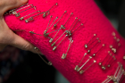 Safety pins: a vital tool for a costumer.