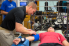 CRESE co-investigator Blair Johnson is conducting studies on the human dive reflex, which will produce applications in emergency medicine, such as treatment for patients who've sustained severe blood loss.