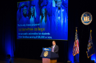 Among the items Gov. Andrew Cuomo talked about in his address was his proposal to make college tuition-free for middle class New Yorkers attending public colleges and universities. Photo: Douglas Levere