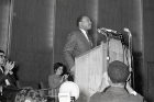 Martin Luther King Jr. speaks at Kleinhans Music Hall. 