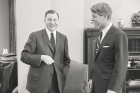 Robert F. Kennedy Jr, right, and UB President Martin Meyerson. 