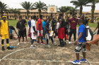 Ikenna Smart and his brother, Osinachi, ran a basketball clinic in their home village in Nigeria.