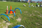This obstacle course, near Greiner Hall, isn’t for the students. It’s for the drones. Photo: Christina Escobar 