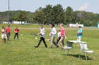 Campers make their way out to the obstacle course to test their drones and their flying skills. Photo: Holly Acito