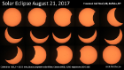 Physics student Alok Mukherjee's photos of the eclipse.
