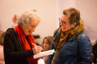 Following her talk, Margaret Atwood signed copies of her books. Photo: Meredith Forrest Kulwicki