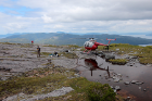 To collect data, the research team traveled by helicopter to remote sites within the Alexander Archipelago in southeast Alaska. Photo: Jason Briner