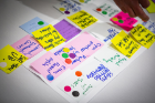 Participants jotted down their ideas on sticky notes. No idea was too bad, or too crazy, to be included.