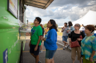 Food trucks from Lloyd Taco Factory and Anderson's Frozen Custard fed hungry event-goers.