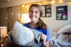 Haley Myruski, Slate Hill, N.Y.: “I’ve had this pillow forever, like from when I was 4 or 5 years old, and I bring it with me everywhere. If I didn’t have it with me, I probably wouldn’t sleep.”