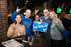 Back in Buffalo, Bulls fans show their spirit at a watch party at Santora's Pizza Pub & Grill on Millersport Highway. Photo: Douglas Levere