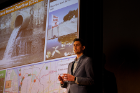 Seyed Hamed Ghodsi is a PhD candidate in the Department of Civil, Structural and Environmental Engineering. His presentation focused on combined sewer overflow (CSO) prediction and reduction.