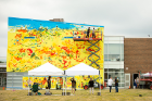 A new mural was completed in early July on the side of the Buffalo Academy for Visual and Performing Arts.
