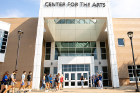 The College of Arts and Sciences enthusiastically welcomed students to the Center for the Arts. Photo: Meredith Forrest Kulwicki