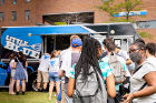 The Little Blue food truck was on hand with snacks. Photo: Meredith Forrest Kulwicki