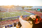 Bulls fans snap a golden hour selfie Photo: Meredith Forrest Kulwicki