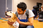 And of course there were dogs! Therapy dog London was on board for pets and hugs.