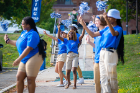 Student volunteers enthusiastically greeted new and returning students moving in last Thursday. Photo: Douglas Levere