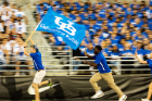 On Friday evening, the action moved to UB Stadium, where new students were welcomed. Photo: Meredith Forrest Kulwicki