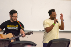 Second-year students Nathaniel Graves and Paul Mercado perform “Believe in Yourself” by Lena Horne from “The Wiz.”