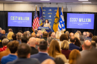 Gov. Kathy Hochul spoke to a full house in the Center for Tomorrow.