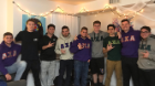 Members of Lambda Chi Alpha at a brotherhood event, getting to know each other. 