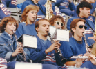 UB Pep Band providing 80's school spirit.