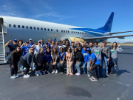UB Pep Band after landing in Knoxville, TN for the 2022 NCAA Basketball Tournament.