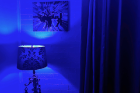 A UB grad lights up their living room with True Blue spirit. 