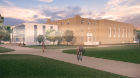Exterior updates - proposed rendering wellness and recreation center, South Campus.