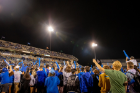 The new sophomore class was honored on the field during the football home opener vs. Wagner at UB Stadium.