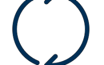 Two arrows forming a circle. 