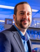 Jonathan Lovell in a lab setting. 