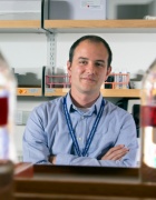 Pablo Paez in his lab. 