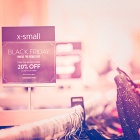 Holiday shopping at Black Friday sales. 