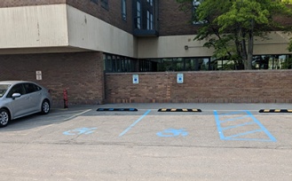 Accessible parking for the Governors Complex. 