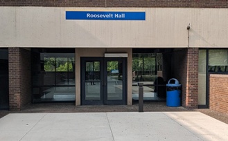 Barrier-free entrance to the Governors Complex, Roosevelt Hall. 