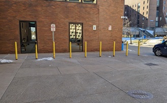 Accessible parking for the Student Union. 
