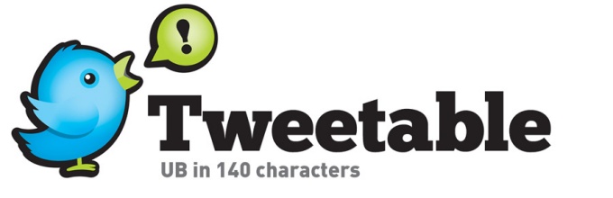 Tweetable. UB in 140 characters. 