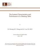 Zoom image: Cover of The System Characteristics and Performance of a Shaking Table