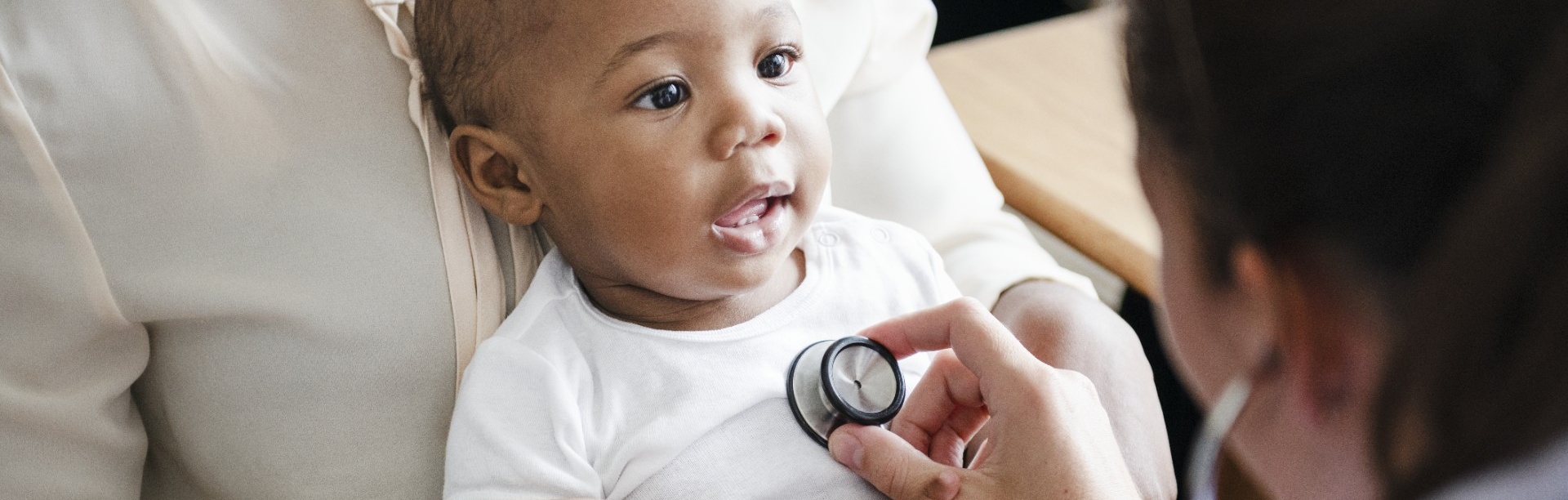 Baby's visit to the doctor. 