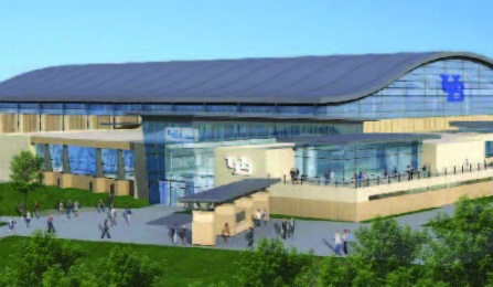 Proposed Field House and Tennis Center on North Campus (Building UB, 105). 