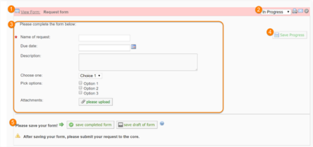 Zoom image: Figure 4 - An example of a form. 