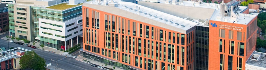 Aerial view of Downtown Campus. 