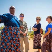 Study abroad students in Tanzania. 