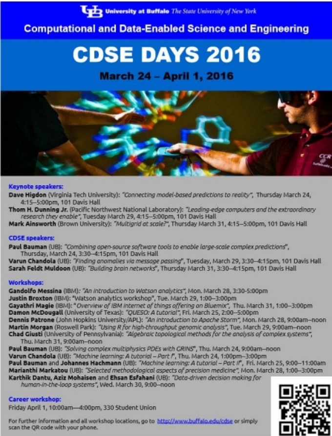 Zoom image: 2016 CDSE Days Poster