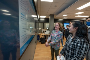 Student presenting a poster during IAD Days 2022. 