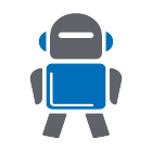 Vector art of robot - Autonomy.. 