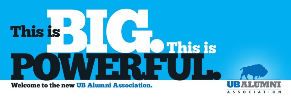 This is big. This is powerful. Get plugged in to the UB Alumni Association. 