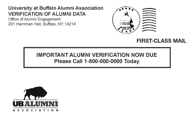 UB PCI Postcard Front. 